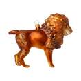 Load image into Gallery viewer, Golden Mane Lion Glass Ornament  Handmade Glass Christmas ornament.
