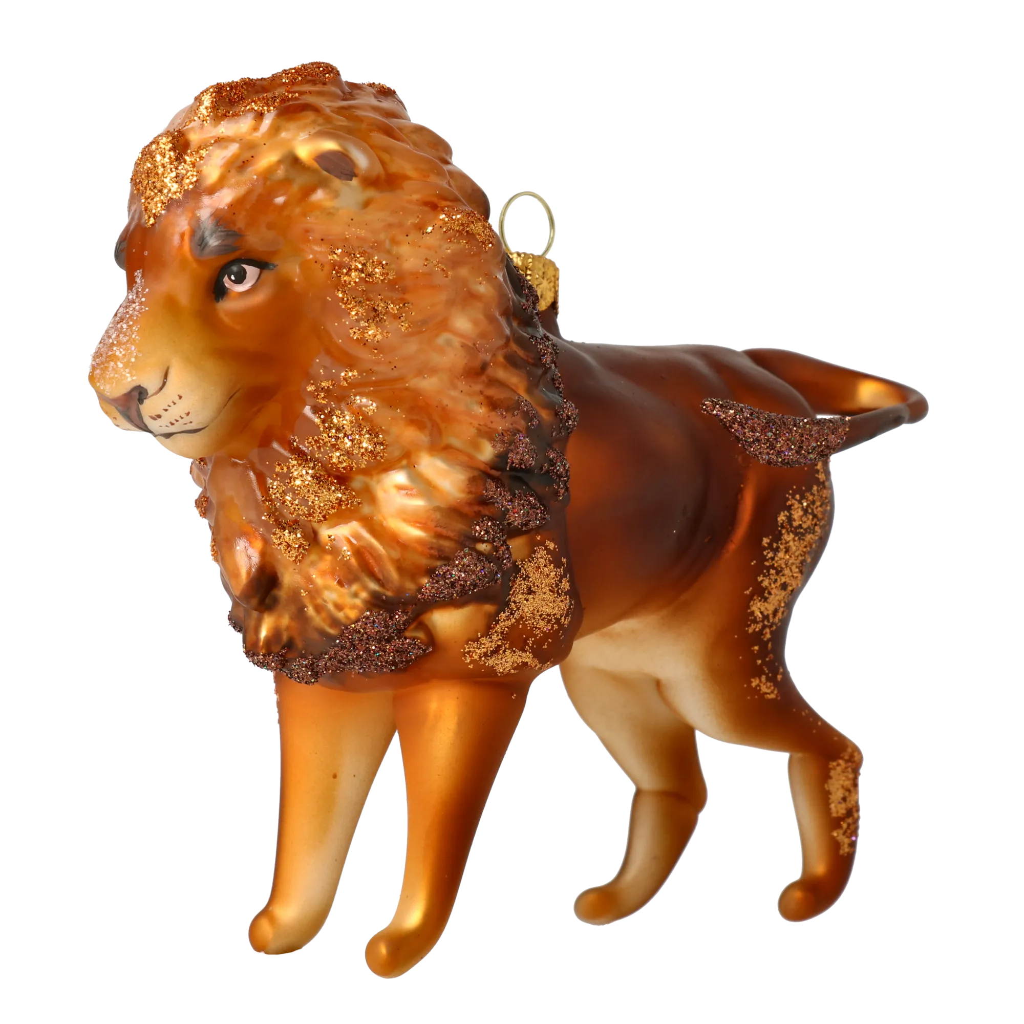 Tawny Sovereign | Hand-Painted Glass Ornament | Blubom 2022-023