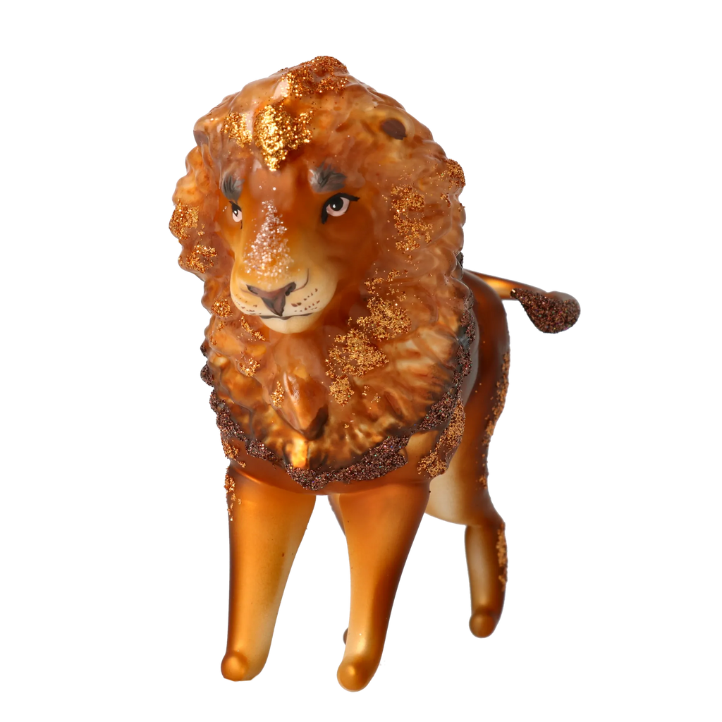 Tawny Sovereign | Hand-Painted Glass Ornament | Blubom 2022-023