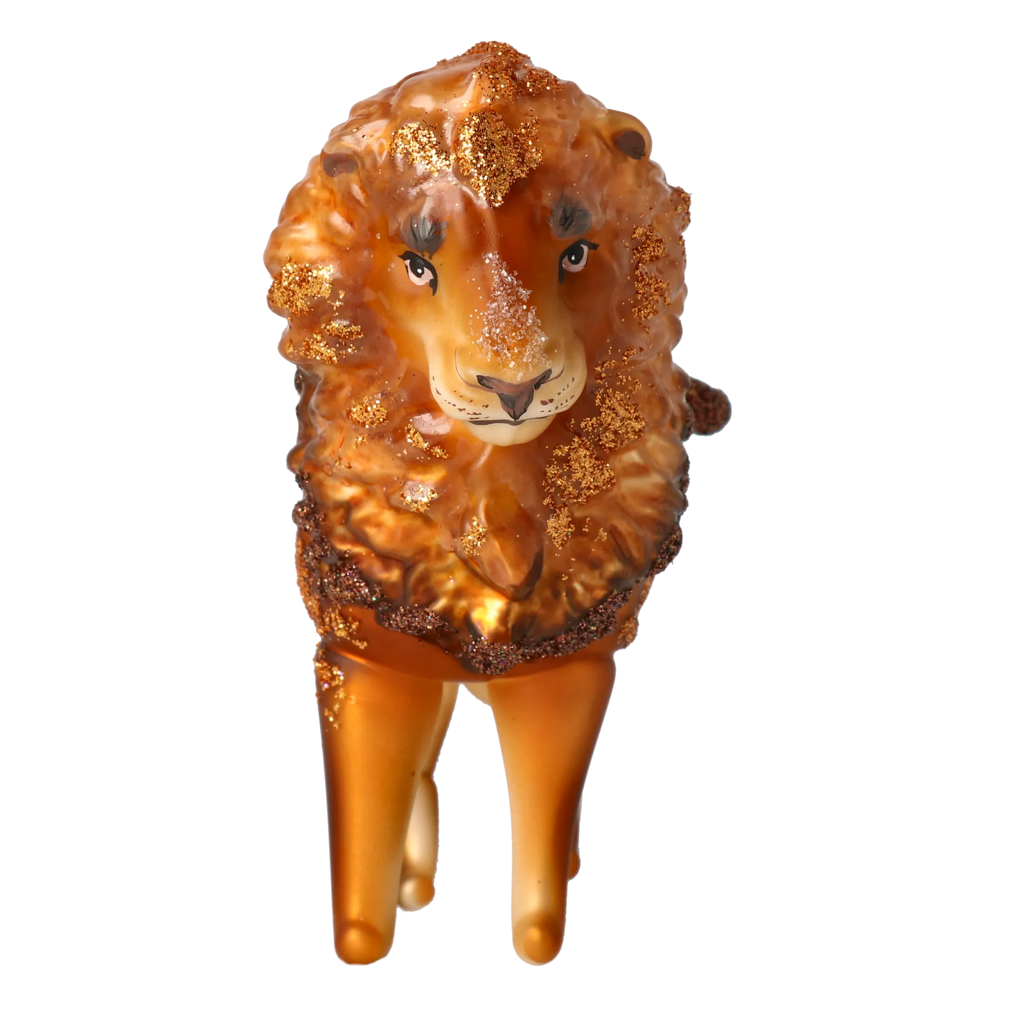 Tawny Sovereign | Hand-Painted Glass Ornament | Blubom 2022-023