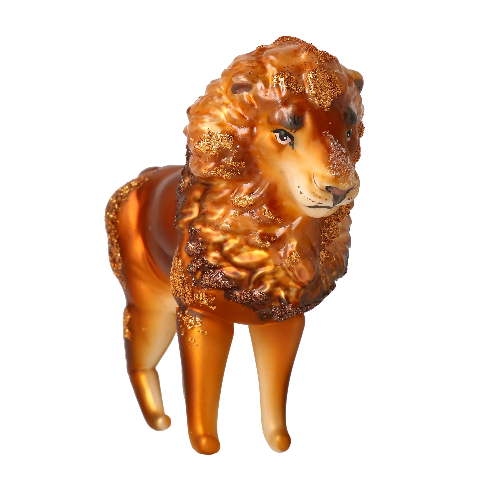 Tawny Sovereign | Hand-Painted Glass Ornament | Blubom 2022-023