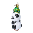 Load image into Gallery viewer, Christmas Ornament Panda with Bamboo
