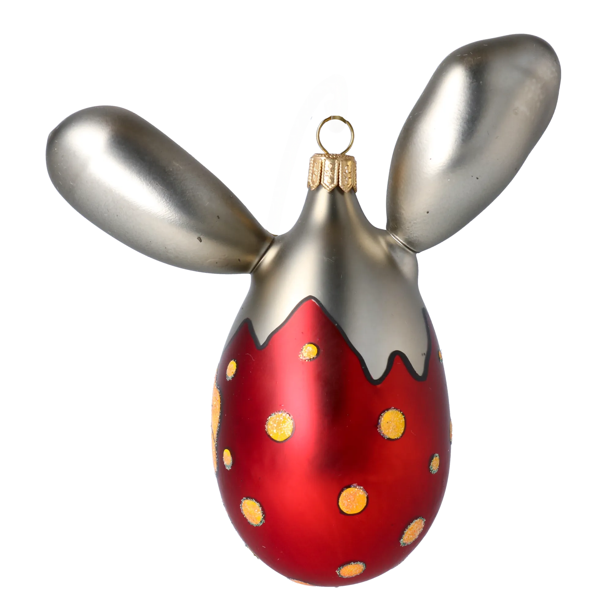 Royal Gallantry Clocks. Handmade Glass Christmas ornament. 2022-025