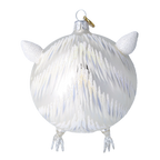 Vigilant Arctic Sentry | Hand-Painted Glass Ornament | Blubom 2022-035