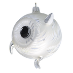 Vigilant Arctic Sentry | Hand-Painted Glass Ornament | Blubom 2022-035