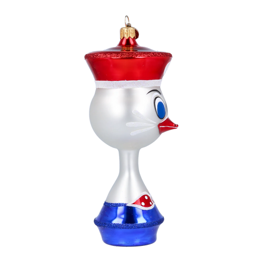 Vintage Sailor Duck. Handmade Glass Christmas ornament. 2022-039