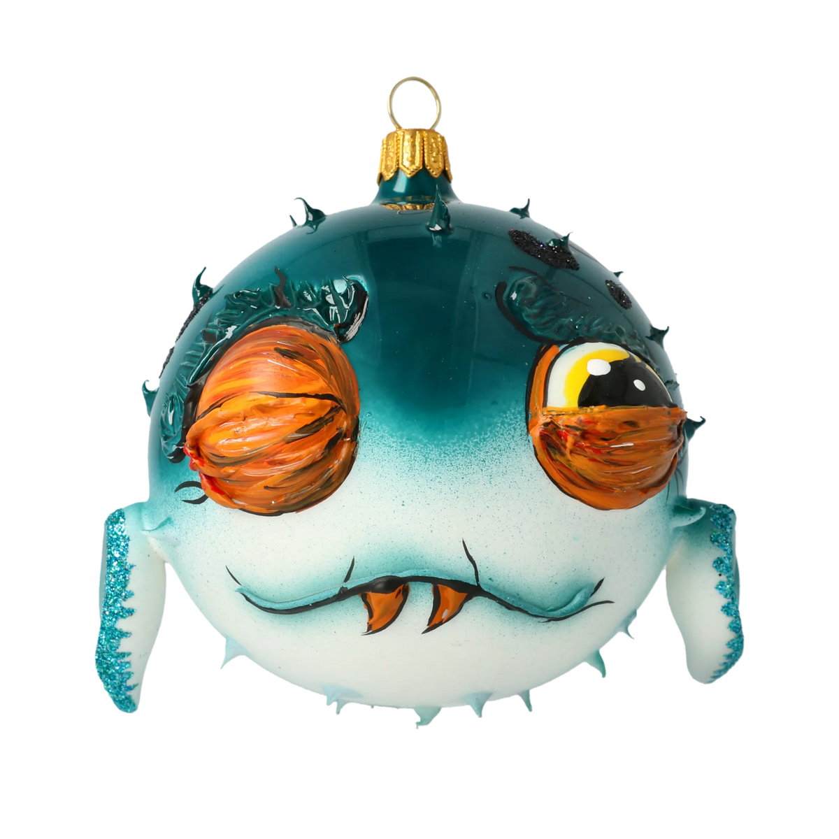 Sullen Lagoon Rogue | Hand-Painted Glass Ornament | Blubom 2022-040