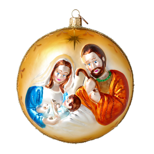 Amber Hallowed Silence | Hand-Painted Glass Ornament | Blubom 2022-067