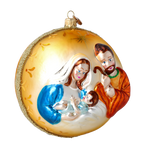 Amber Hallowed Silence | Hand-Painted Glass Ornament | Blubom 2022-067