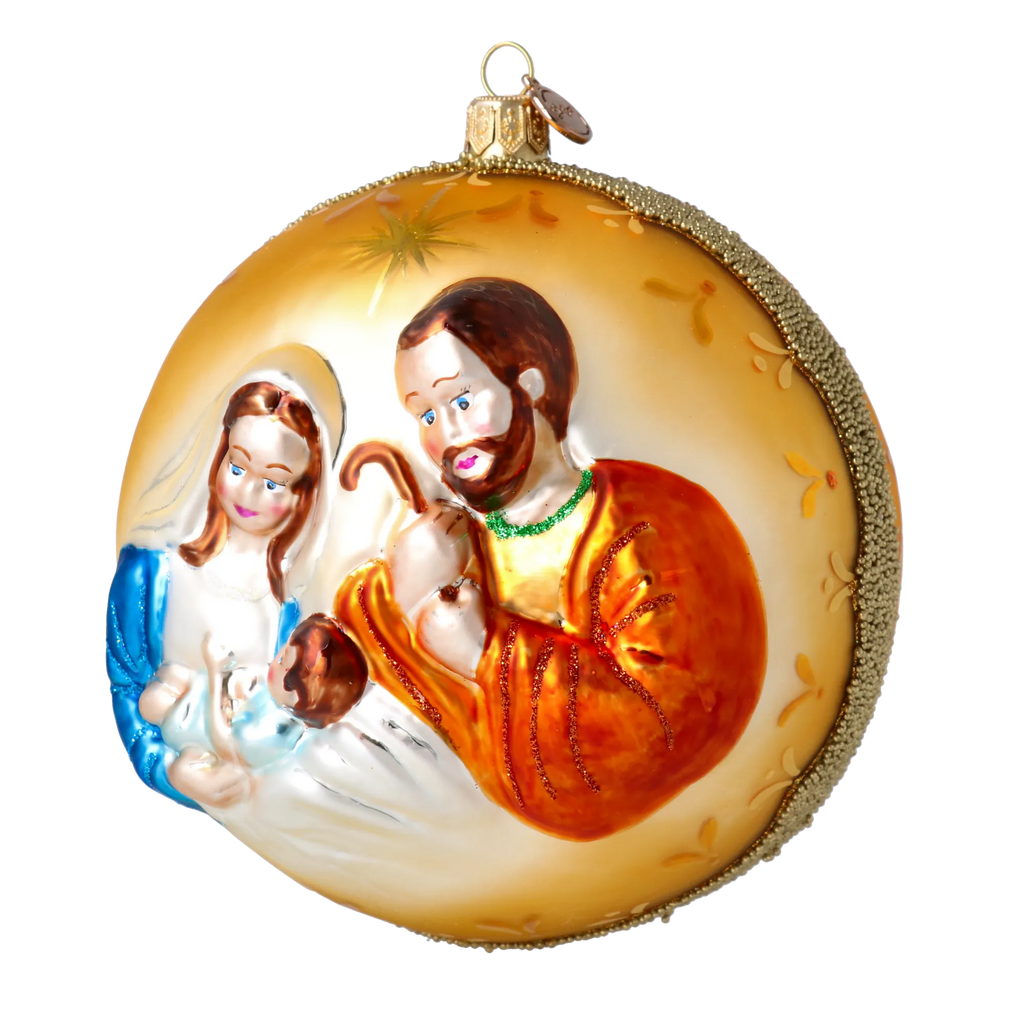 Amber Hallowed Silence | Hand-Painted Glass Ornament | Blubom 2022-067
