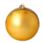 Amber Hallowed Silence | Hand-Painted Glass Ornament | Blubom 2022-067