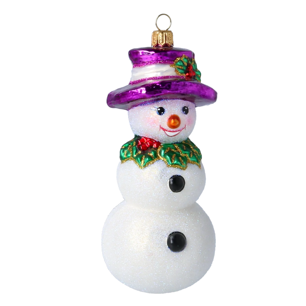 Dapper Frost Envoy | Hand-Painted Glass Ornament | Blubom 2022-070