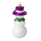 Dapper Frost Envoy | Hand-Painted Glass Ornament | Blubom 2022-070