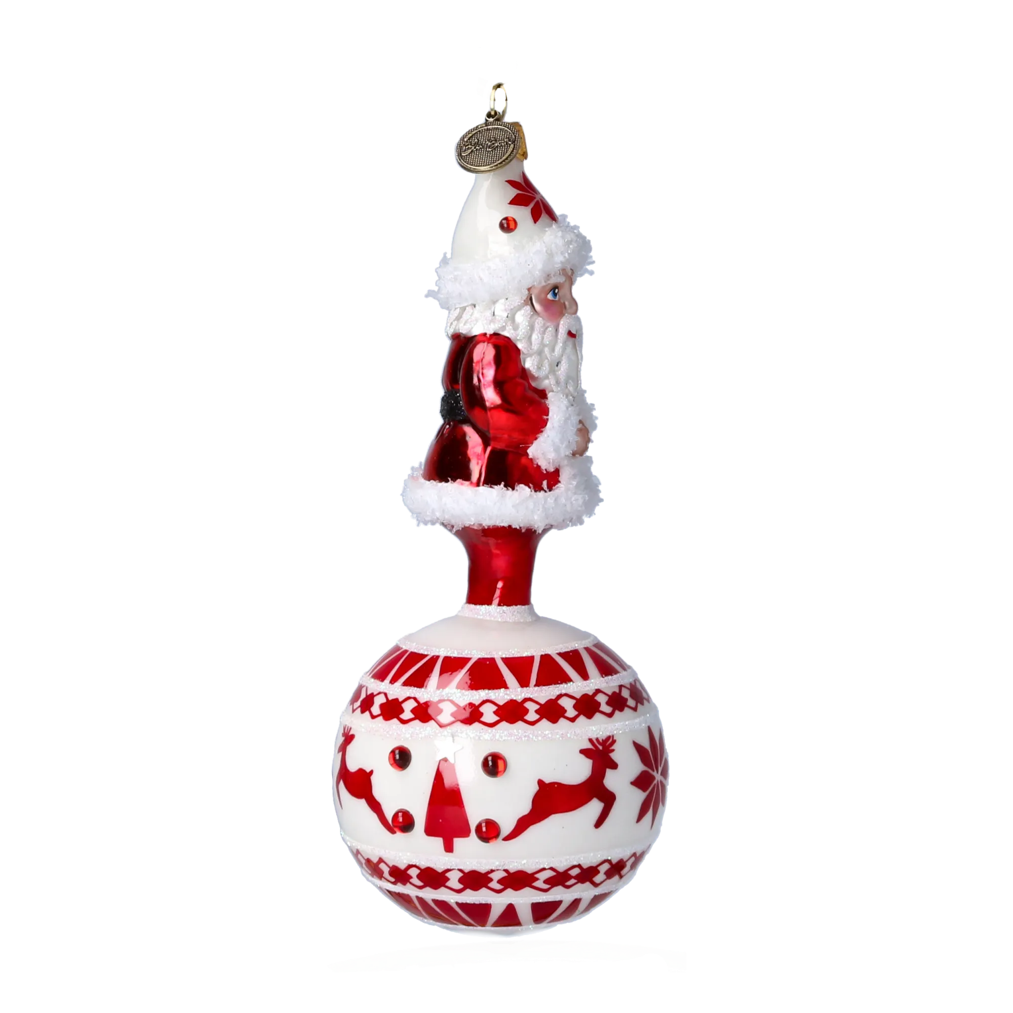 Benevolent Northern Voyager | Hand-Painted Glass Ornament | Blubom 2022-076