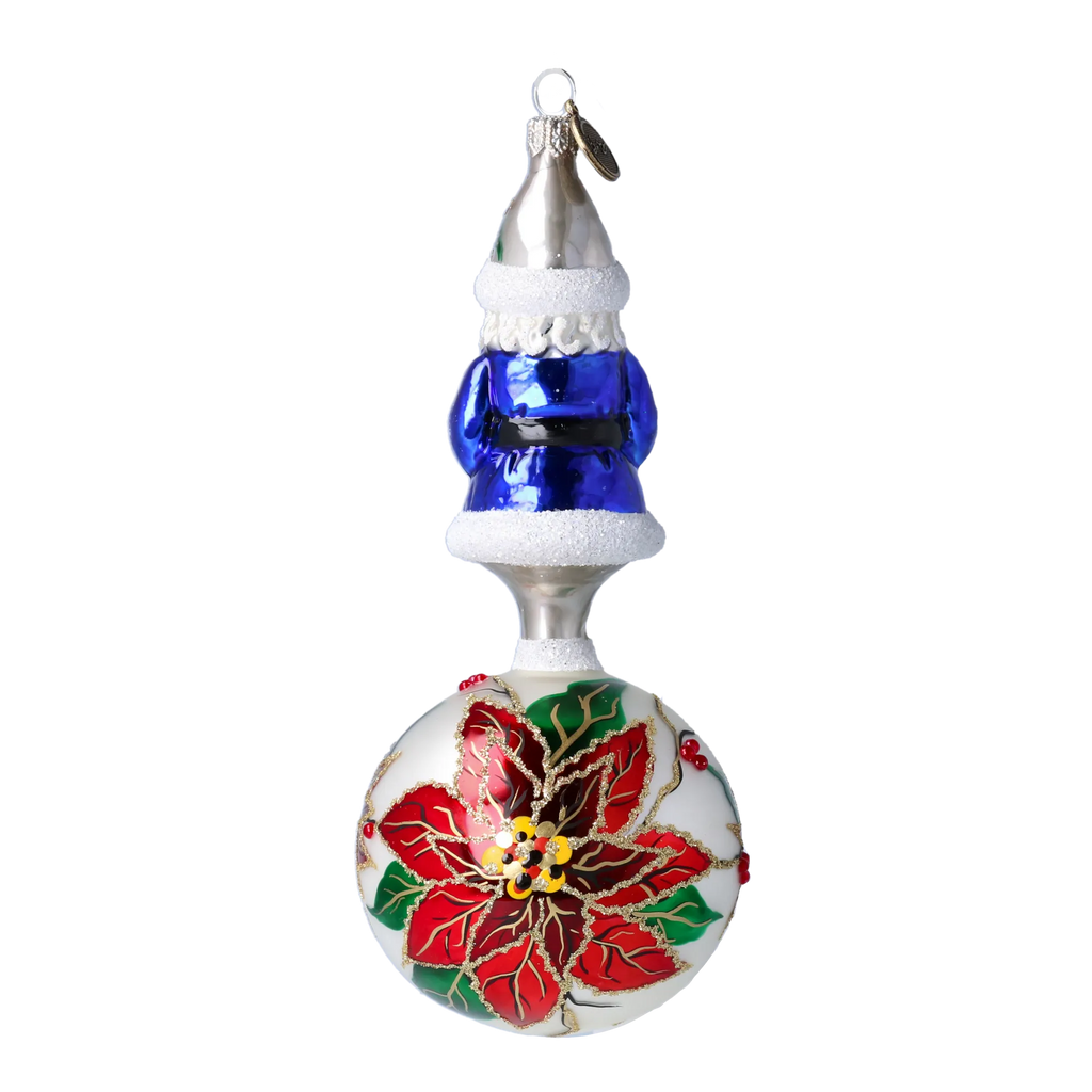 Noble Cobalt Sovereign | Hand-Painted Glass Ornament | Blubom 2022-077