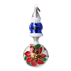 Noble Cobalt Sovereign | Hand-Painted Glass Ornament | Blubom 2022-077