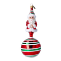 Solemn Winter Patron | Hand-Painted Glass Ornament | Blubom 2022-079