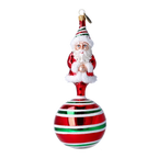 Solemn Winter Patron | Hand-Painted Glass Ornament | Blubom 2022-079