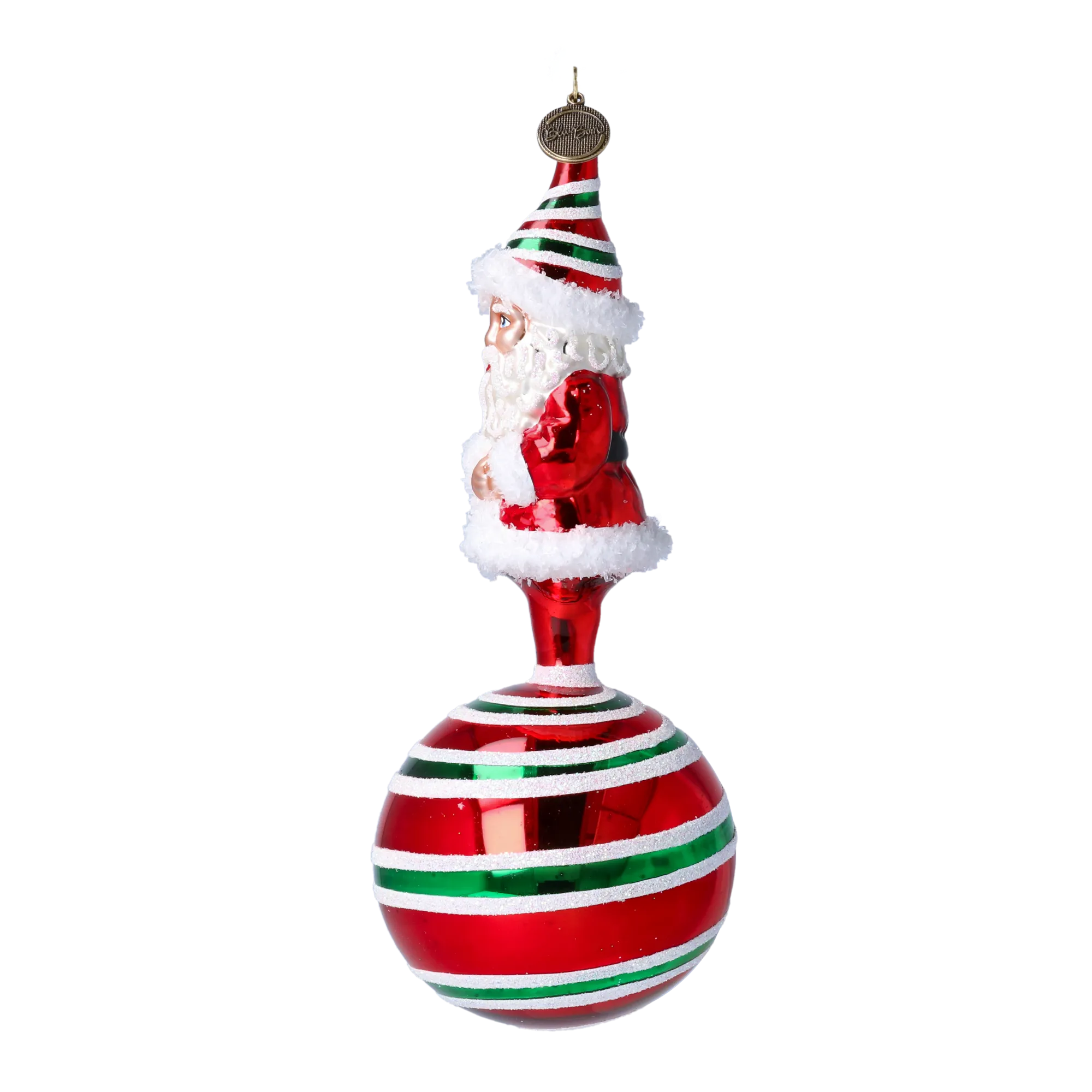 Solemn Winter Patron | Hand-Painted Glass Ornament | Blubom 2022-079