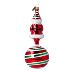 Solemn Winter Patron | Hand-Painted Glass Ornament | Blubom 2022-079