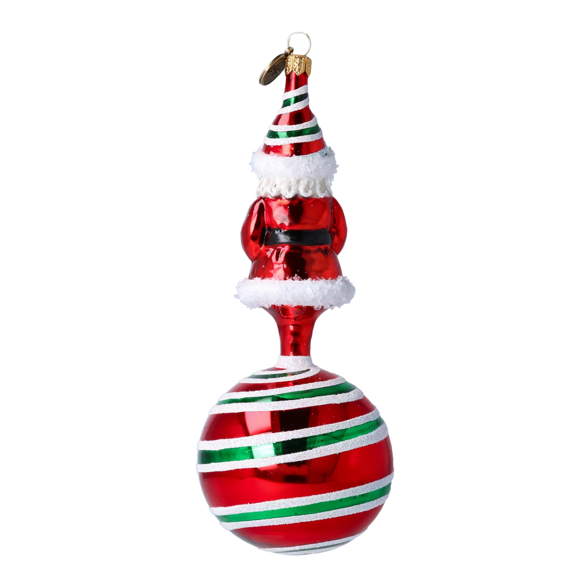 Solemn Winter Patron | Hand-Painted Glass Ornament | Blubom 2022-079