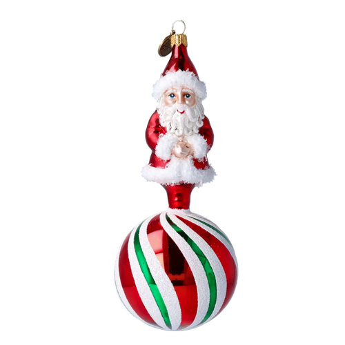 Benevolent Wayfarer | Hand-Painted Glass Ornament | Blubom 2022-080