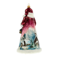 Load image into Gallery viewer, Santa with Lantern Handmade Glass Christmas ornament
