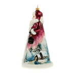 Twilight Peak Sentinel | Hand-Painted Glass Ornament | Blubom 2022-082