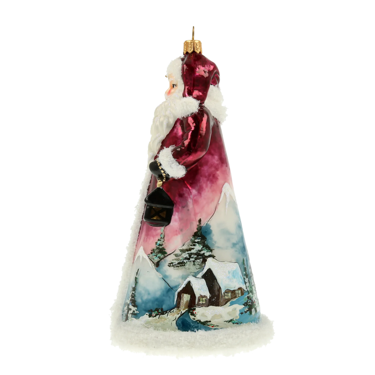 Twilight Peak Sentinel | Hand-Painted Glass Ornament | Blubom 2022-082