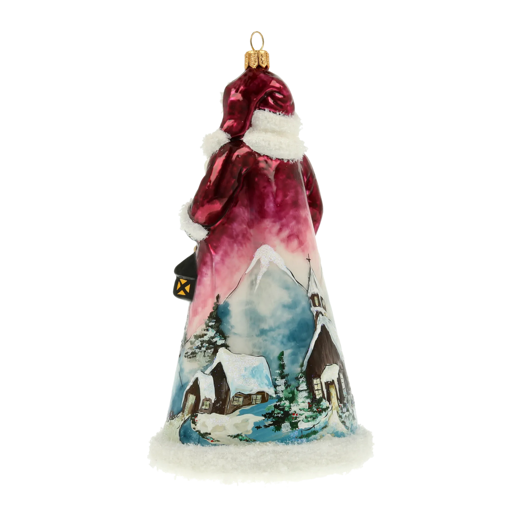Twilight Peak Sentinel | Hand-Painted Glass Ornament | Blubom 2022-082