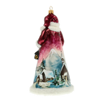 Twilight Peak Sentinel | Hand-Painted Glass Ornament | Blubom 2022-082