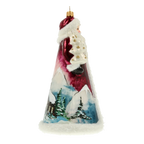 Twilight Peak Sentinel | Hand-Painted Glass Ornament | Blubom 2022-082