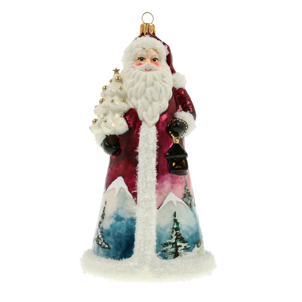 Twilight Peak Sentinel | Hand-Painted Glass Ornament | Blubom 2022-082