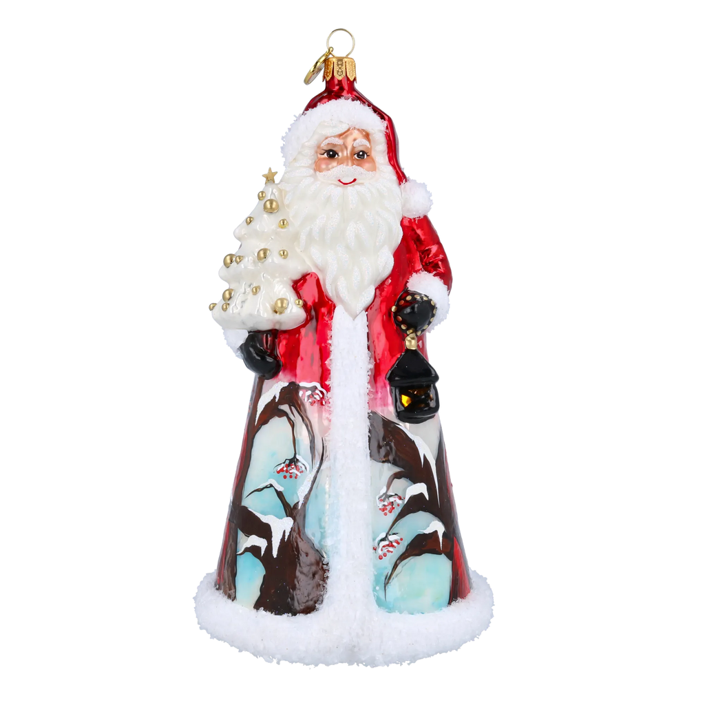Silent Lantern Guardian | Hand-Painted Glass Ornament | Blubom 2022-083