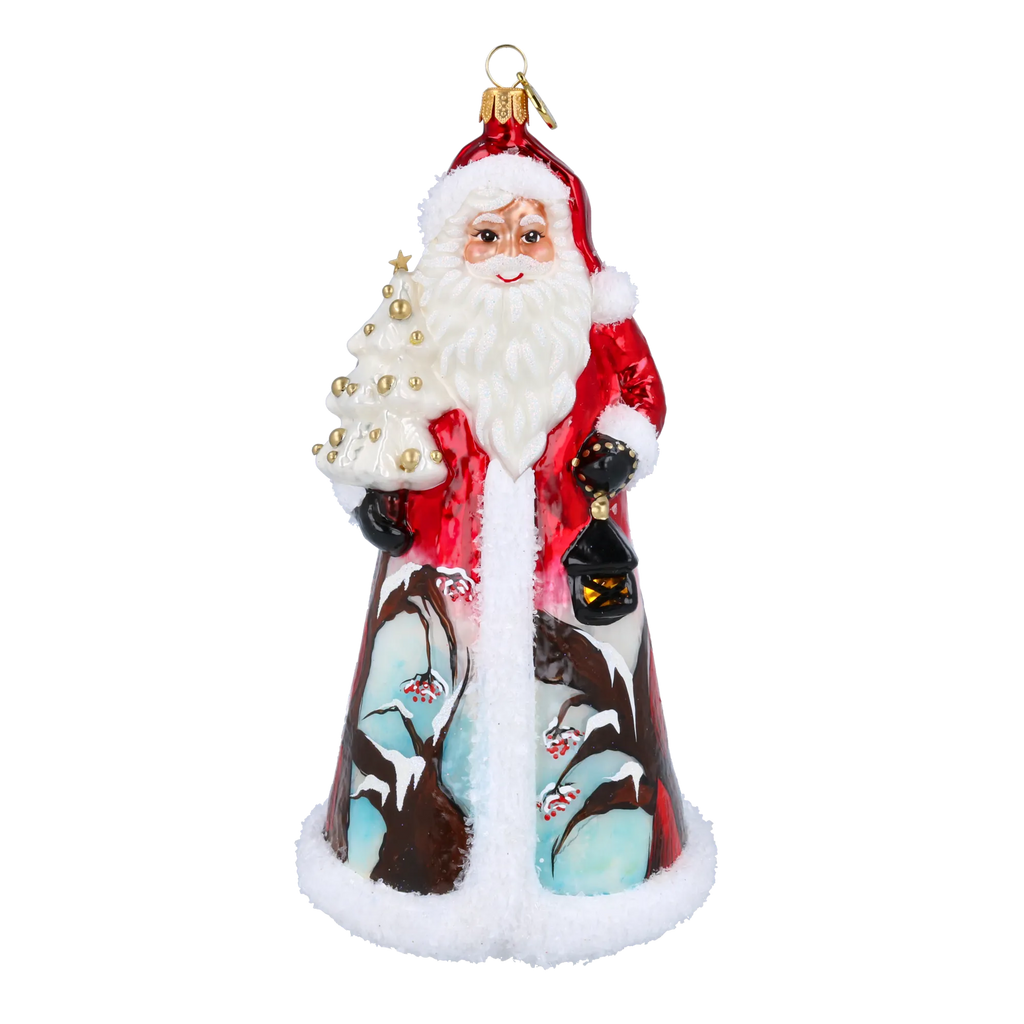 Silent Lantern Guardian | Hand-Painted Glass Ornament | Blubom 2022-083