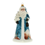 Midnight Alpine Sentinel | Hand-Painted Glass Ornament | Blubom 2022-085