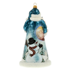 Midnight Alpine Sentinel | Hand-Painted Glass Ornament | Blubom 2022-085