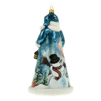 Midnight Alpine Sentinel | Hand-Painted Glass Ornament | Blubom 2022-085