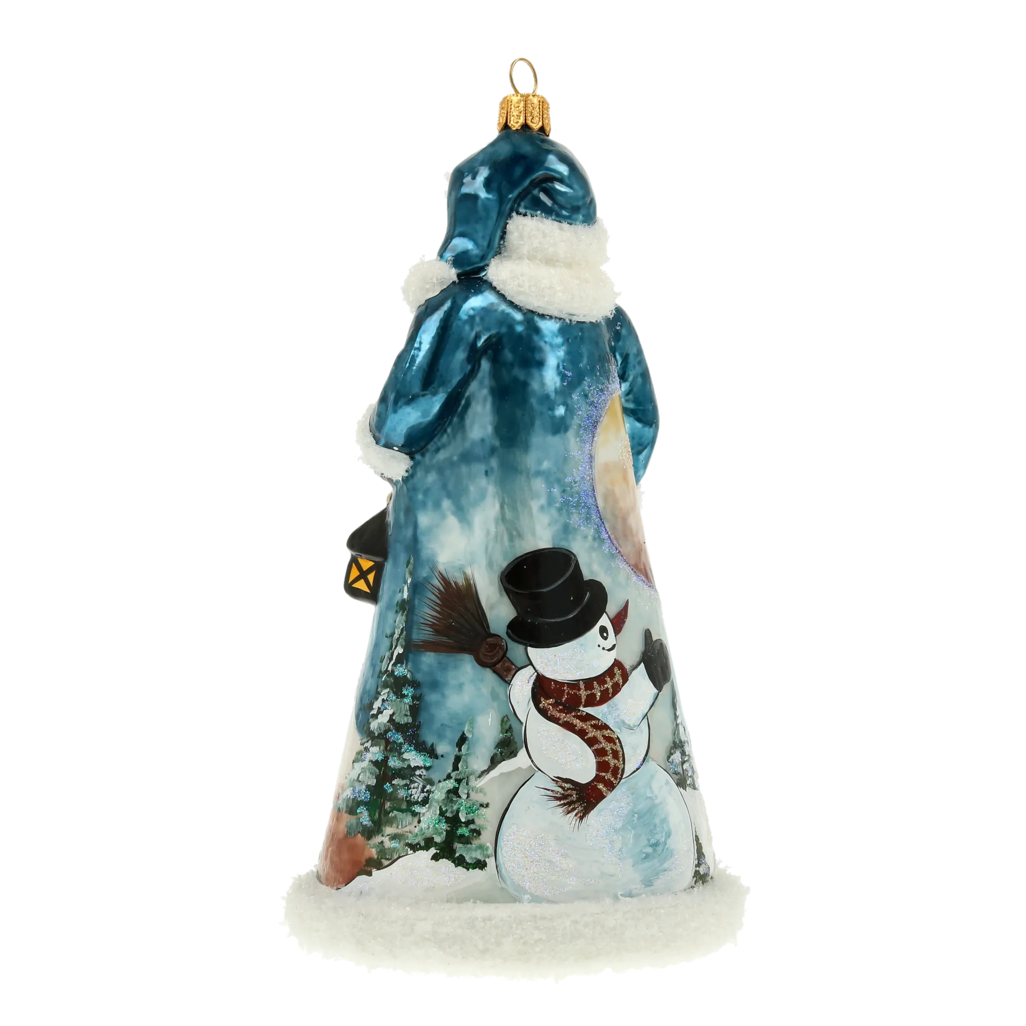 Santa from the Frostland Realm Handmade Glass Christmas ornament 2022-085