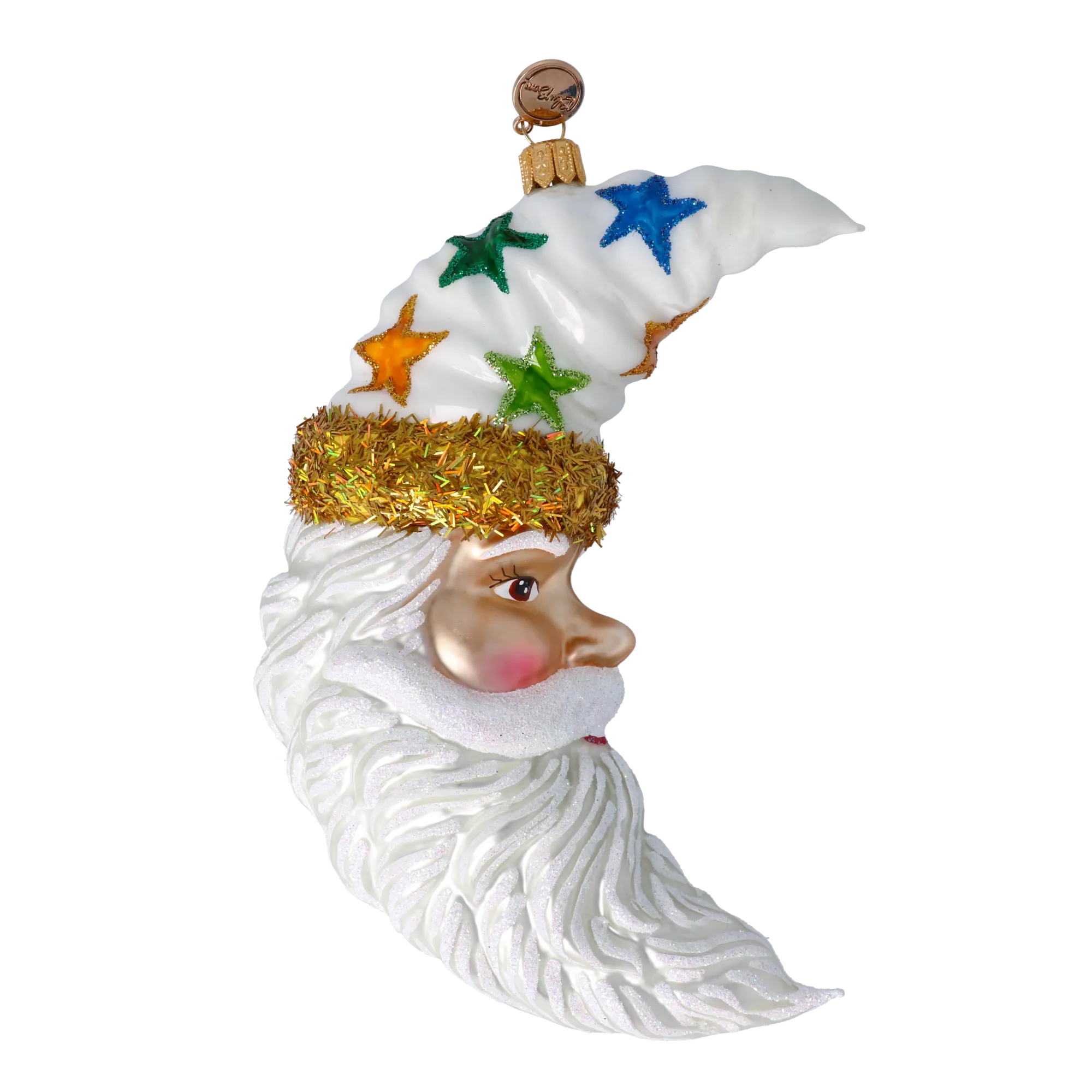 Serene Celestial Nomad | Hand-Painted Glass Ornament | Blubom 2022-088