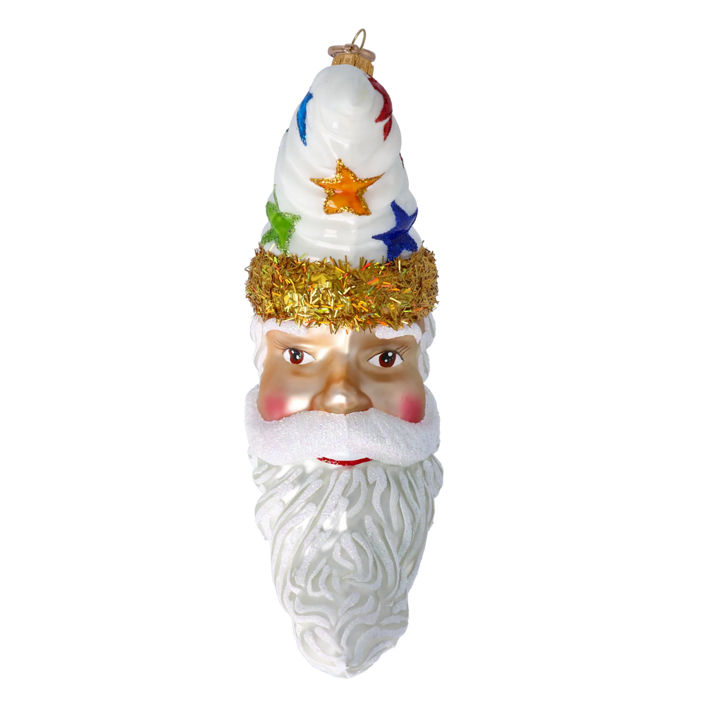 Serene Celestial Nomad | Hand-Painted Glass Ornament | Blubom 2022-088
