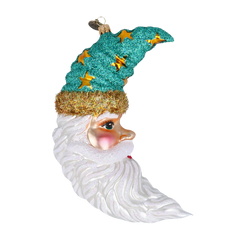 Teal Santa Moon