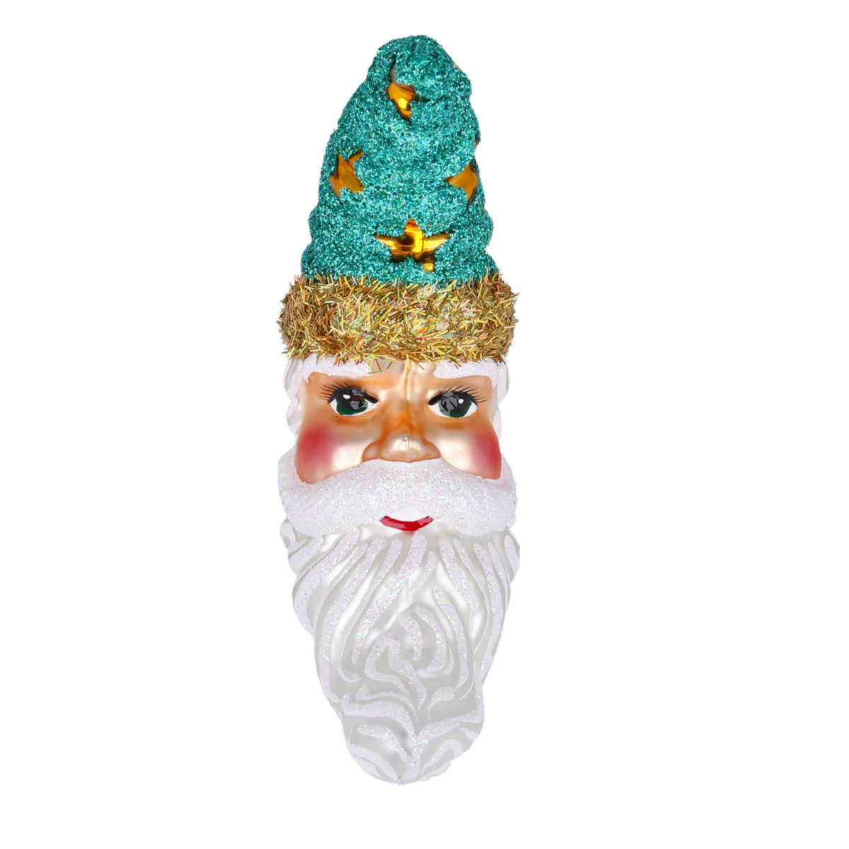 Nocturnal Star Sentinel | Hand-Painted Glass Ornament | Blubom 2022-091