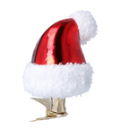 Benevolent Crimson Crest | Hand-Painted Glass Ornament | Blubom 2022-103