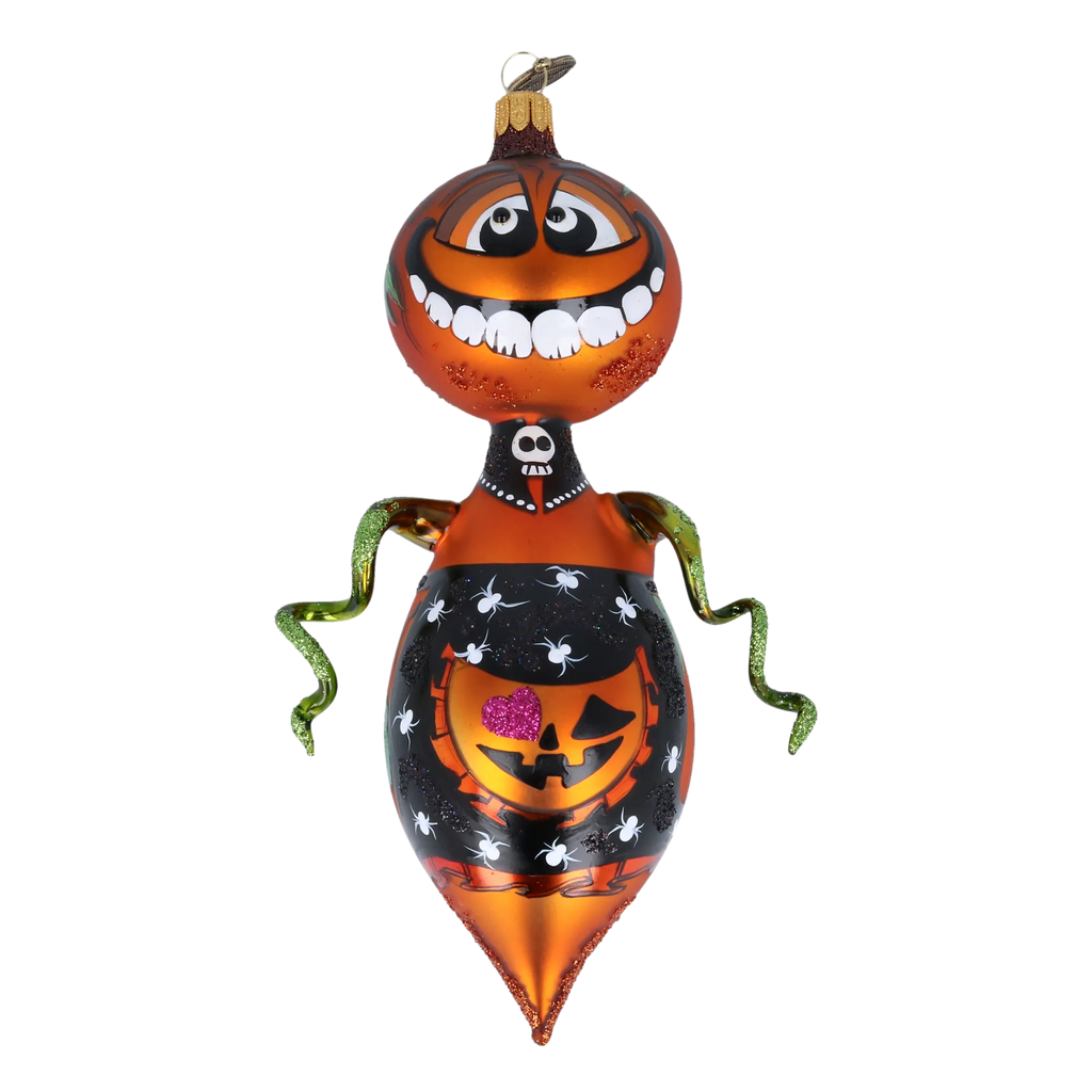 Jaunty Shadow Weaver | Hand-Painted Glass Ornament | Blubom 2022-109