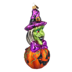 Cunning Midnight Weaver | Hand-Painted Glass Ornament | Blubom 2022-115