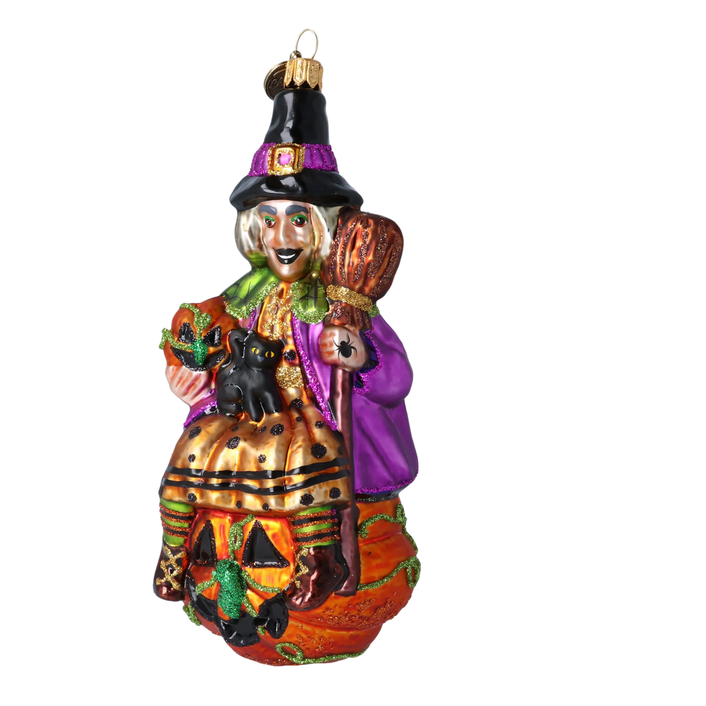 Nocturnal Harvest Sovereign | Hand-Painted Glass Ornament | Blubom 2022-116