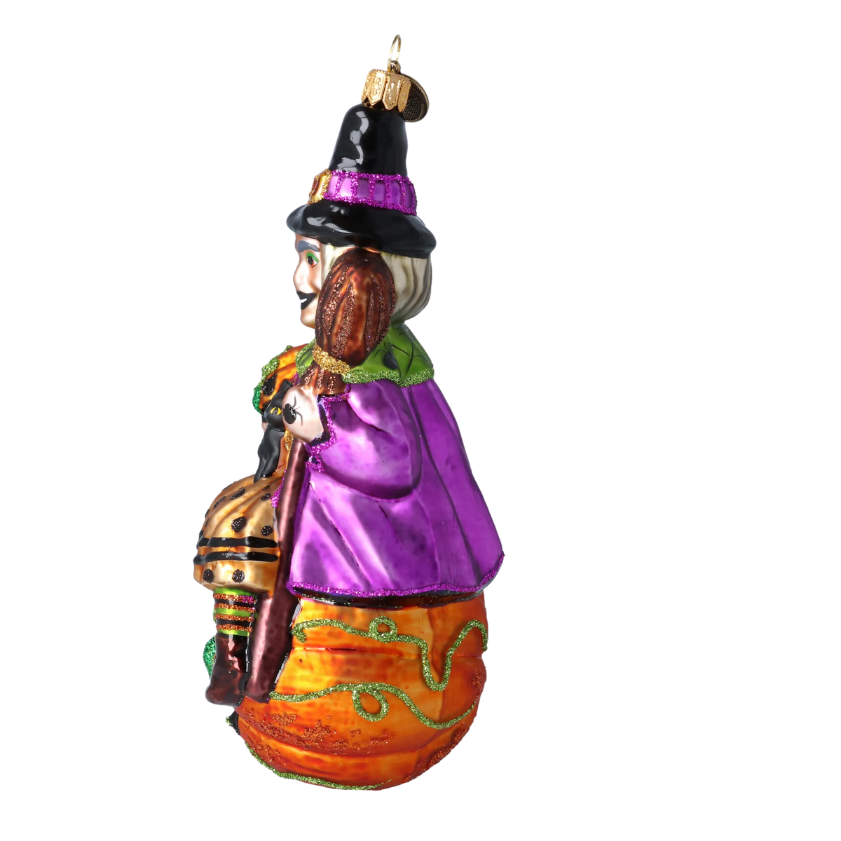 Nocturnal Harvest Sovereign | Hand-Painted Glass Ornament | Blubom 2022-116