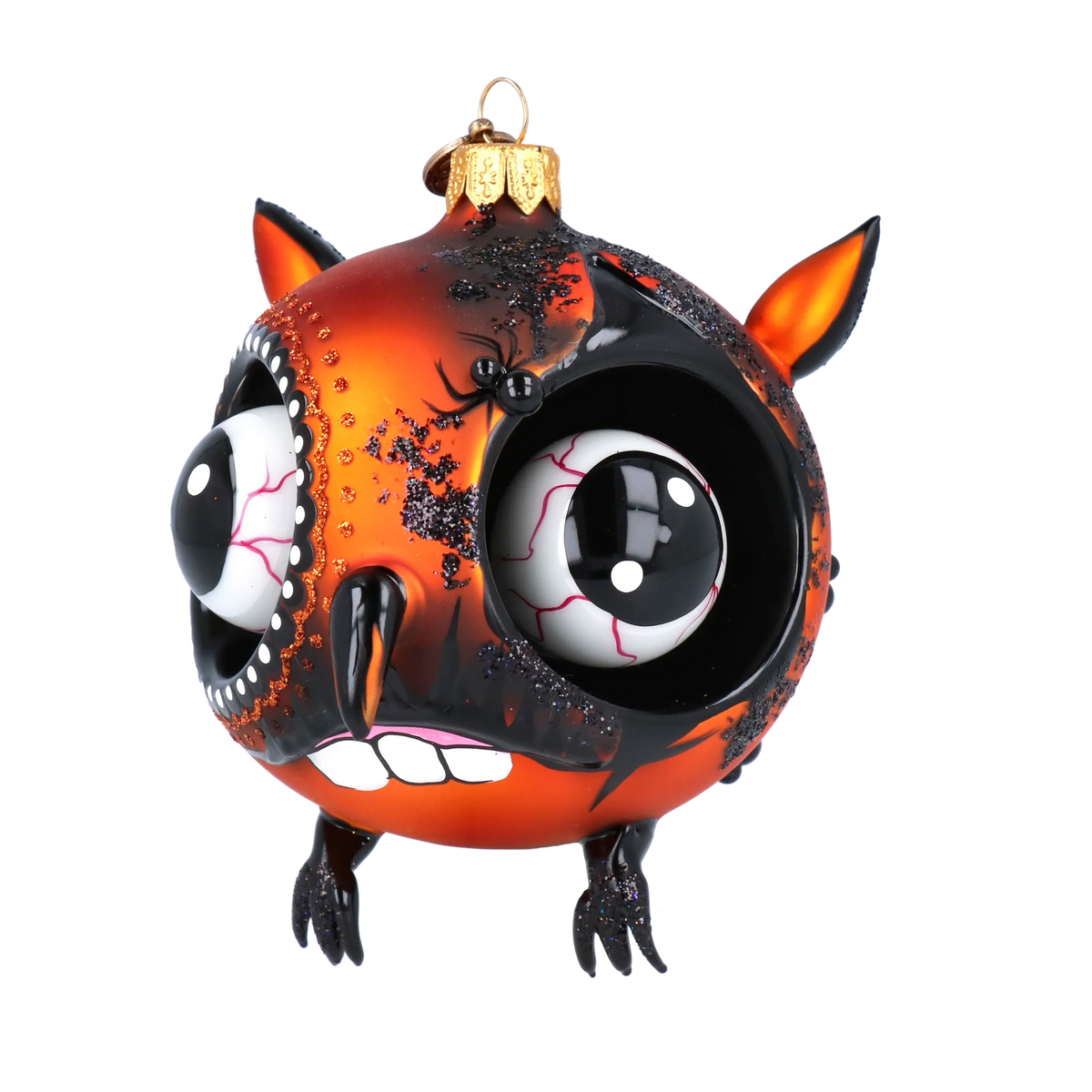 Restless Ember Sentry | Hand-Painted Glass Ornament | Blubom 2022-118