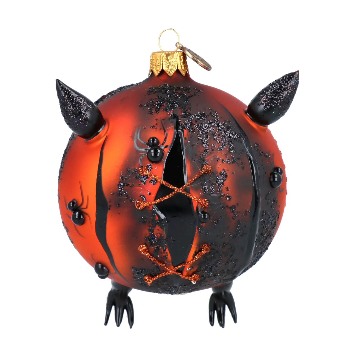 Restless Ember Sentry | Hand-Painted Glass Ornament | Blubom 2022-118